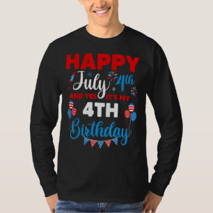 Alles Gute zum 4. Juli und Ja, es ist mein 4. Gebu T-Shirt