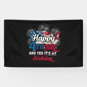Alles Gute zum 4. Juli und ja, es ist mein Geburts Banner