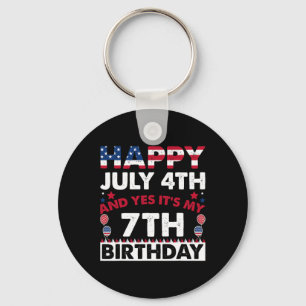 Alles Gute zum 4. Juli und Ja, es ist meine 7. Geb Schlüsselanhänger
