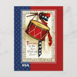 Alles Gute zum 4. Juli. Vintages Patriotisches Des Postkarte