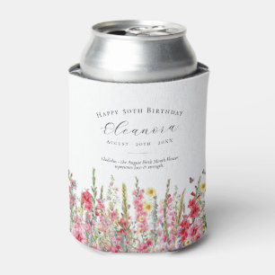 Alles Gute zum 50. Geburtstag August Geburtsblume Dosenkühler
