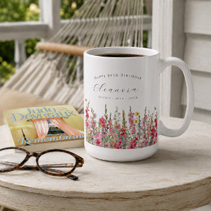 Alles Gute zum 50. Geburtstag August Geburtsblume Kaffeetasse