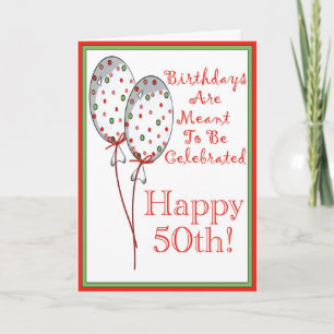 Alles Gute zum 50. Geburtstag Karte