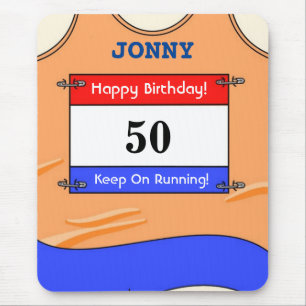 Alles Gute zum 50. Geburtstag Mauspad für einen Lä