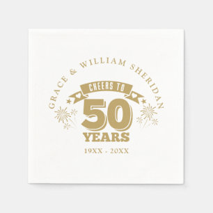 Alles Gute zum 50. Hochzeitstag Serviette
