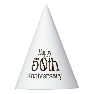 Alles Gute zum 50. Jahrestag Partyhütchen