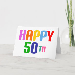 Alles Gute zum 50. Karte