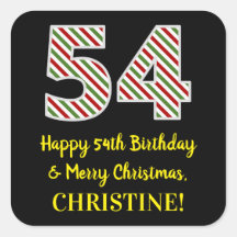 Alles Gute zum 54. Geburtstag & Frohe Weihnachten,