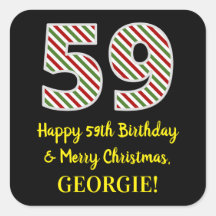 Alles Gute zum 59. Geburtstag & Frohe Weihnachten,