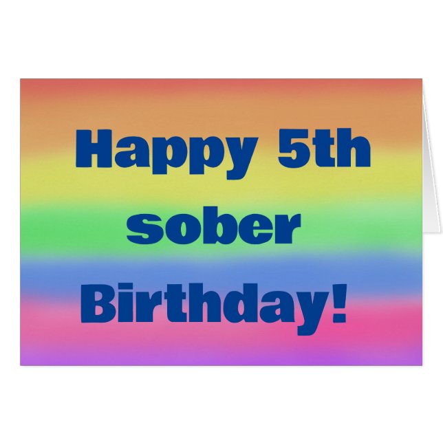 Alles Gute zum 5. einfachen Geburtstag (Vorderseite (Horizontal))