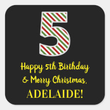 Alles Gute zum 5. Geburtstag & Frohe Weihnachten, 