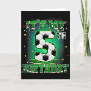 Alles Gute zum 5. Geburtstag Jungen Fußball 5 Jahr Karte