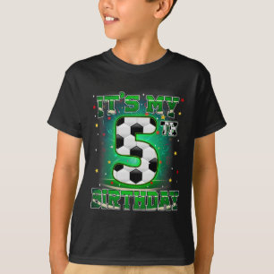 Alles Gute zum 5. Geburtstag Jungen Fußball 5 Jahr T-Shirt