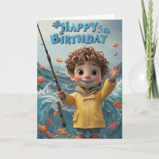 Alles Gute zum 5. Geburtstag Karte (Vorderseite)