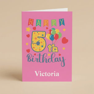 Alles Gute zum 5. Geburtstag Karte