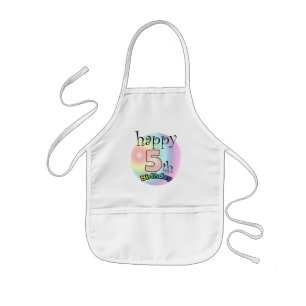 Alles Gute zum 5. Geburtstag (Rose) Kinderschürze