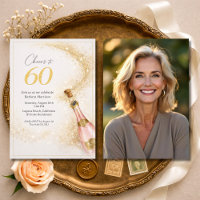 Alles Gute zum 60. Geburtstag Foto Pink Gold Champ