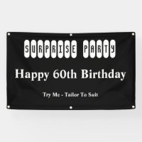 Alles Gute zum 60. Geburtstag Überraschungs-Party