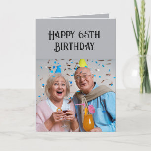 Alles Gute zum 65. Geburtstag Kleingedrucktes lese Karte