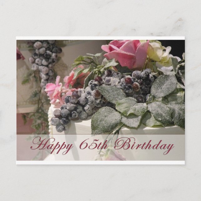 Alles Gute zum 65. Geburtstag Postkarte (Vorderseite)