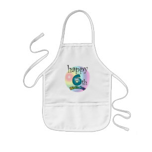 Alles Gute zum 6. Geburtstag Kinderschürze