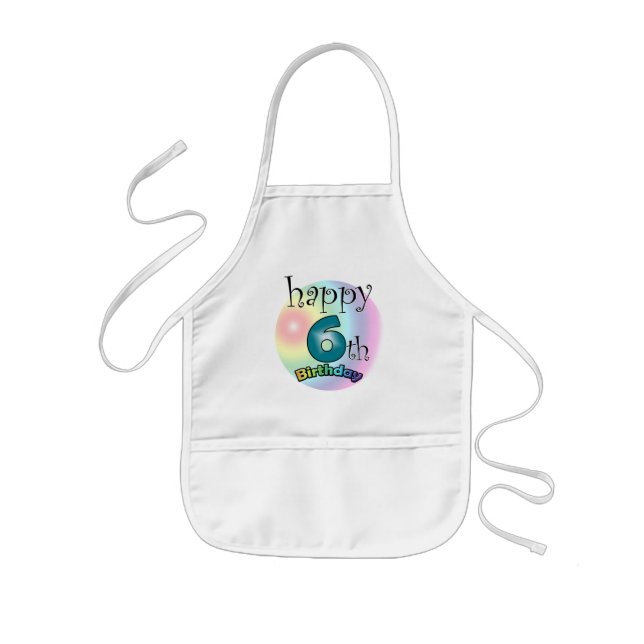 Alles Gute zum 6. Geburtstag Kinderschürze (Vorne)
