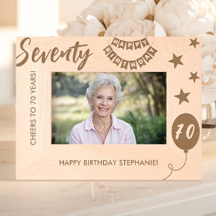 Alles Gute zum 70. Geburtstag Geätzte Rahmen