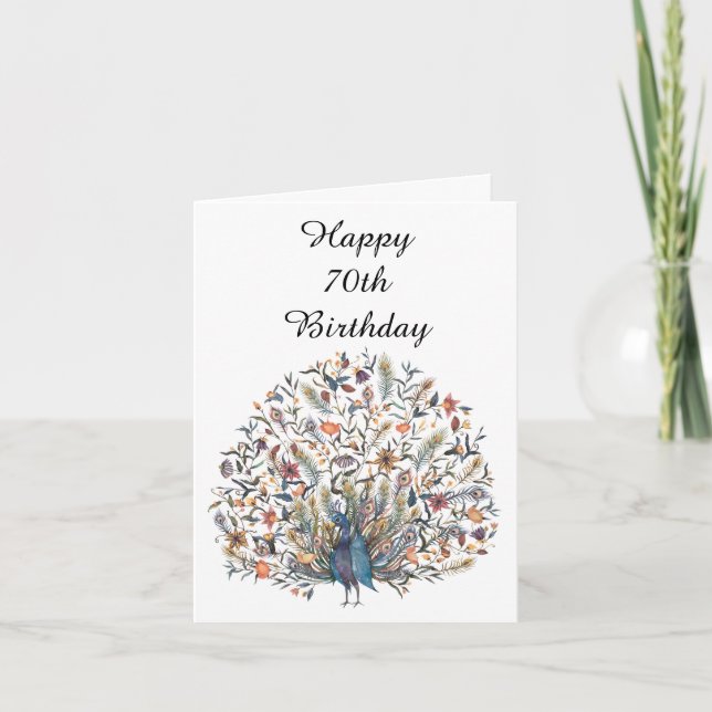 Alles Gute zum 70. Geburtstag Karte (Vorderseite)