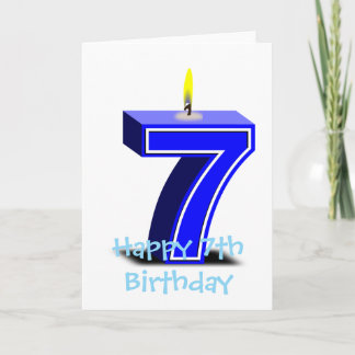Alles Gute zum 7. Geburtstag Karte