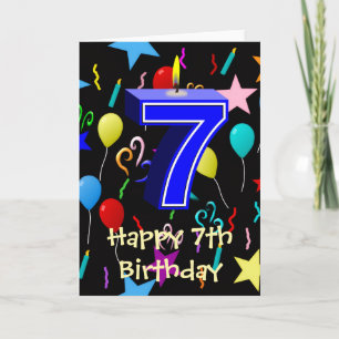 Alles Gute zum 7. Geburtstag Karte
