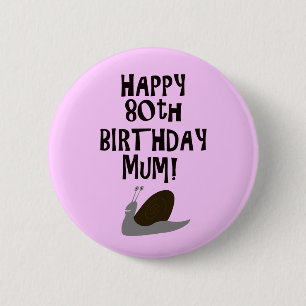 Alles Gute zum 80. Geburtstag! Button