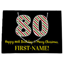 Alles Gute zum 80. Geburtstag & Frohe Weihnachten,