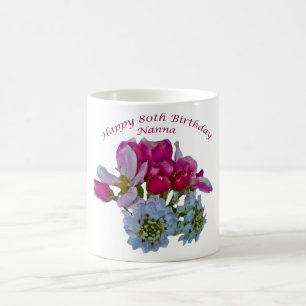 Alles Gute zum 80. Geburtstag Nanna. Spezielle Blu Verwandlungstasse