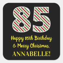 Alles Gute zum 85. Geburtstag & Frohe Weihnachten,