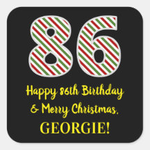Alles Gute zum 86. Geburtstag & Frohe Weihnachten,