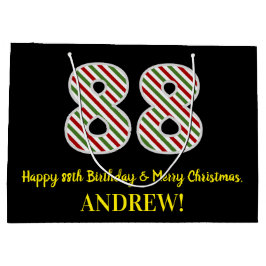 Alles Gute zum 88. Geburtstag & Frohe Weihnachten, Große Geschenktüte