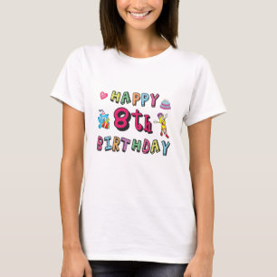 Alles Gute zum 8. Geburtstag. 8-jährige b-day-Über T-Shirt
