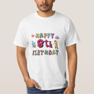 Alles Gute zum 8. Geburtstag. 8-jährige b-day-Über T-Shirt
