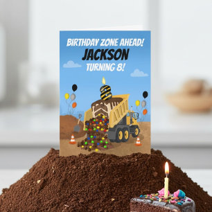 Alles Gute zum 8. Geburtstag Kipper Karte