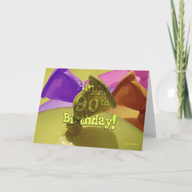 Alles Gute zum 90. Geburtstag! Karte (Vorderseite)