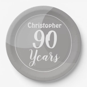 Alles Gute zum 90. Geburtstag Papier-Teller Pappteller
