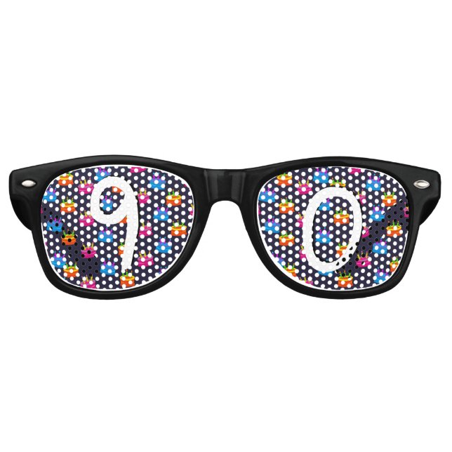 Alles Gute zum 90. Geburtstag Partybrille (Vorderseite)