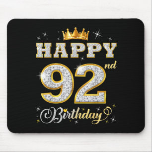 Alles Gute zum 92. Geburtstag 92 Jahre alte Frauen Mousepad