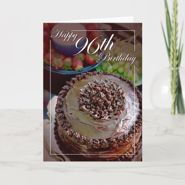 Alles Gute zum 96. Geburtstag Karte (Vorderseite)