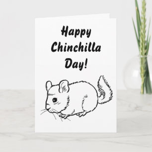 Alles Gute zum Chinchilla Day! Karte
