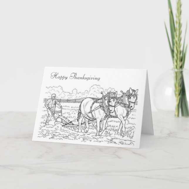 Alles Gute zum Erntedankfest! Feiertagskarte (Vorderseite)