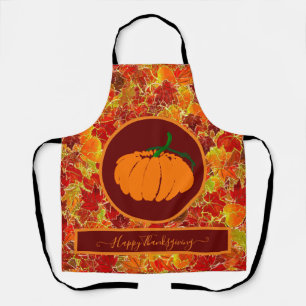 Alles Gute zum Erntedankfest! Glittery Maple Blätt Schürze