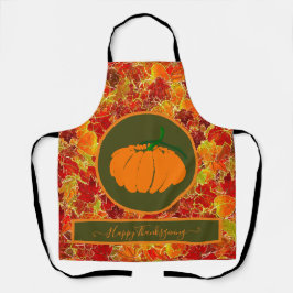 Alles Gute zum Erntedankfest! Glittery Maple Blätt Schürze
