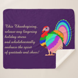 Alles Gute zum Erntedankfest. Polnische Blume. Sherpadecke