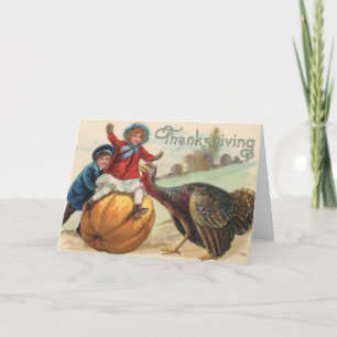 Alles Gute zum Erntedanktag! (Vintag Americana) Karte